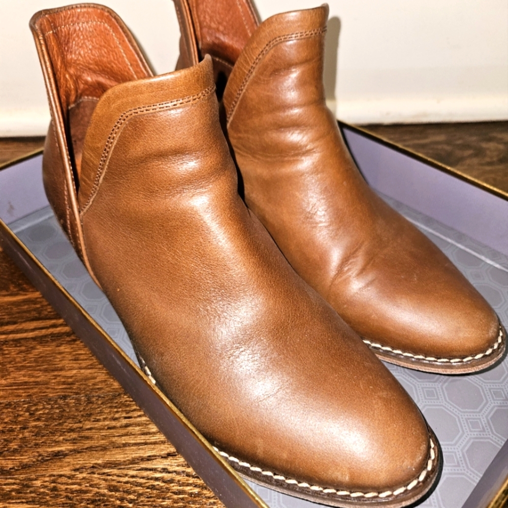 Leather boots